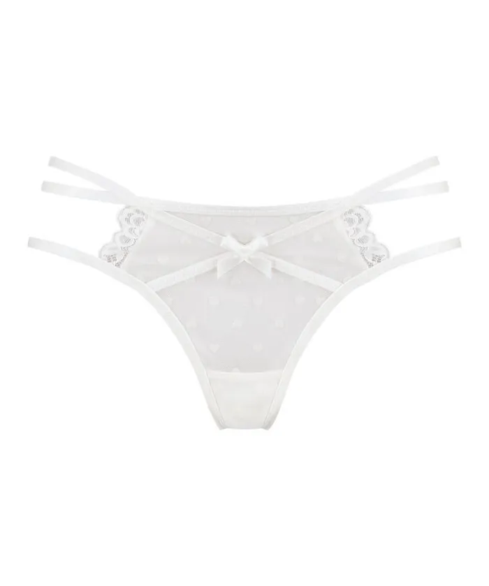 Hunkemller Melda Thong 8211 White White 8211 Women Hunkemller Melda Thong 8211 White White 8211 Women
