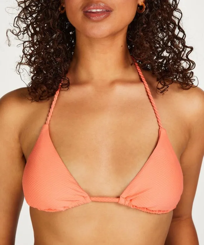 Hunkemller Peachy Triangle Bikini Top 8211 Orange Orange 8211 Women