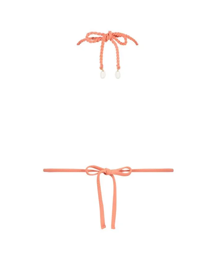 Hunkemller Peachy Triangle Bikini Top 8211 Orange Orange 8211 Women