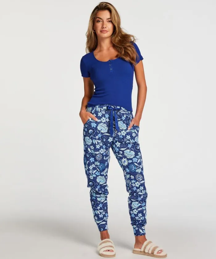 Hunkemller Petite Jersey Pyjama Pants 8211 Blue Blue 8211 Women