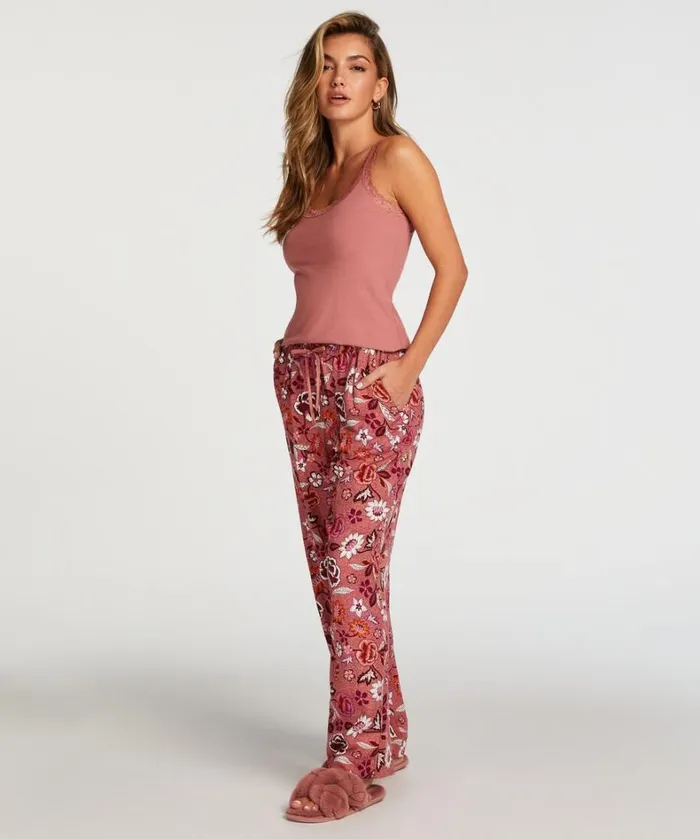 Hunkemller Pyjama Pants Woven 8211 Pink Pink 8211 Women