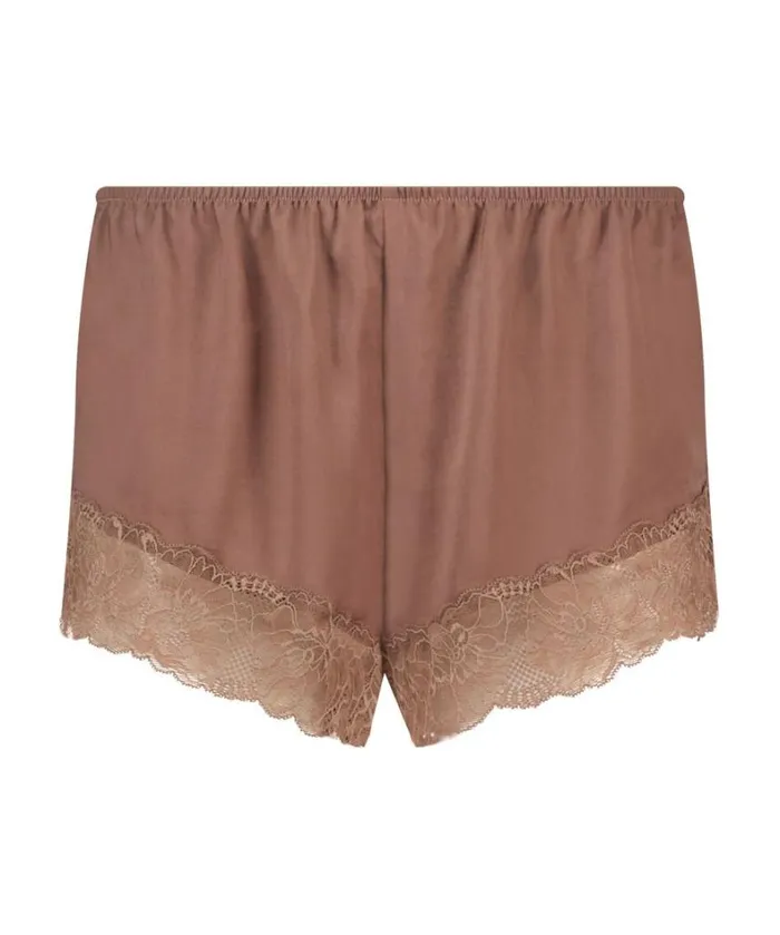 Hunkemller Satin Shorts 8211 Brown Brown 8211 Women
