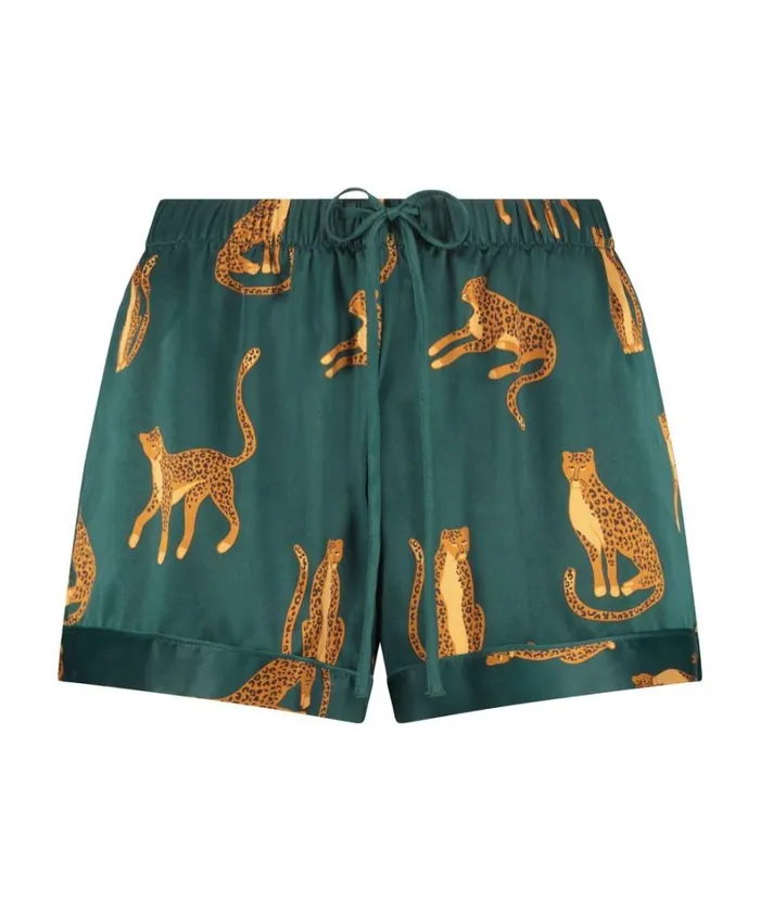 Hunkemller Satin Shorts 8211 Green Green 8211 Women