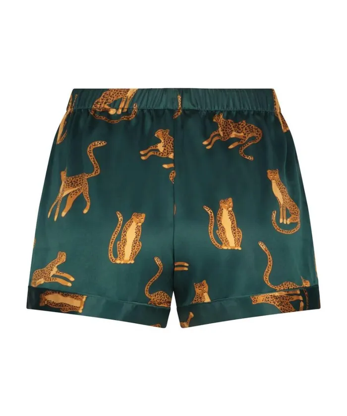 Hunkemller Satin Shorts 8211 Green Green 8211 Women