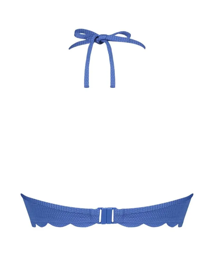 Hunkemller Scallop Padded Underwired Bikinitop 8211 Blue 8211 Women Hunkemller Scallop Padded Underwired Bikinitop 8211 Blue 8211 Women