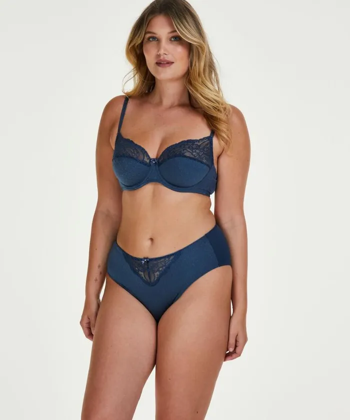 Hunkemller Sophie NonPadded Underwired Bra 8211 Blue Blue 8211 Women Hunkemller Sophie NonPadded Underwired Bra 8211 Blue Blue 8211 Women