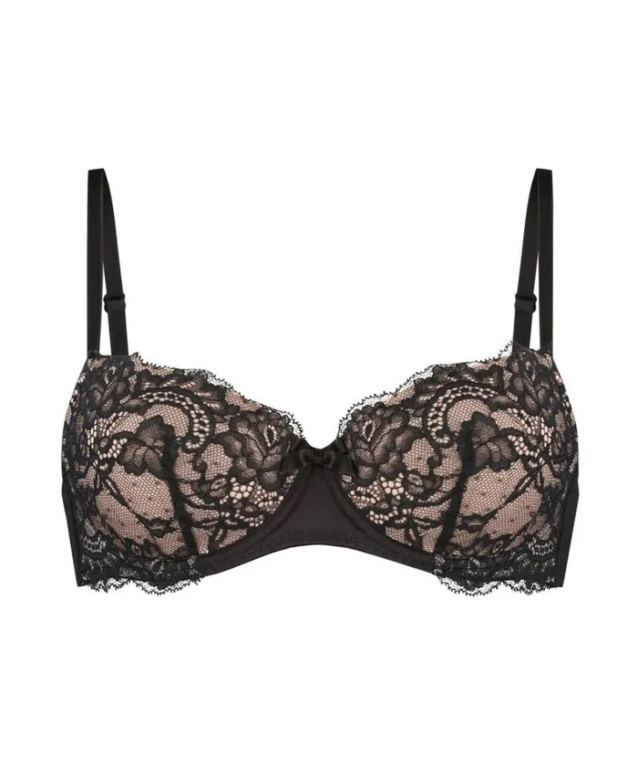 Hunkemller Teddy Padded Underwired Bra 8211 Black Black 8211 Women Hunkemller Teddy Padded Underwired Bra 8211 Black Black 8211 Women