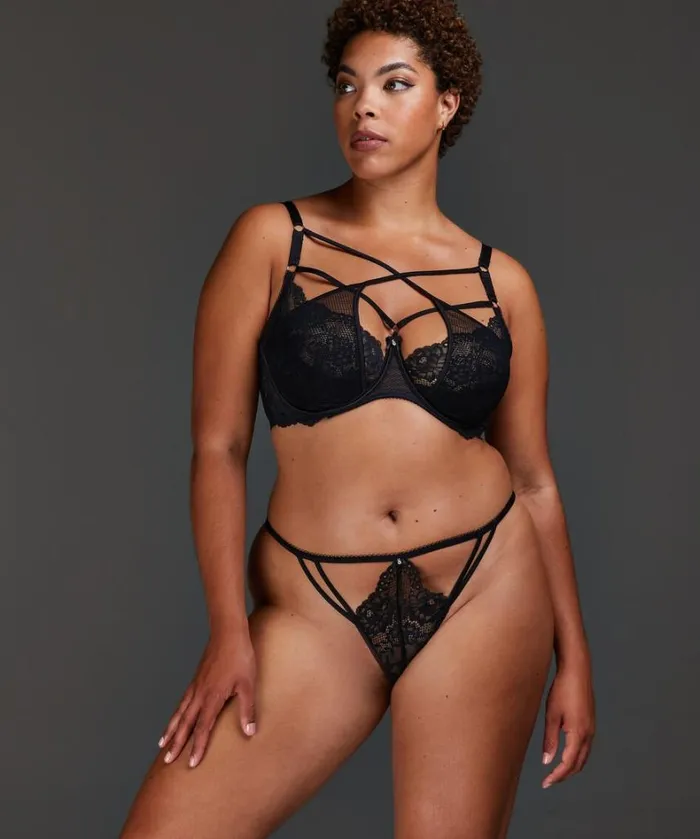 Hunkemller Thong Anna 8211 Black Black 8211 Women