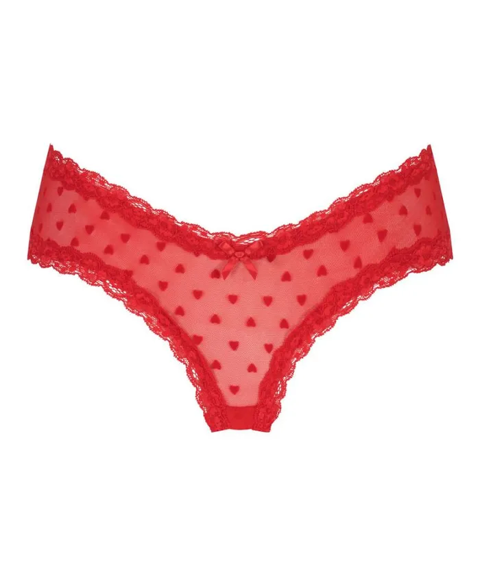 Hunkemller Vshaped Brazilian Knickers Mesh 8211 Red Red 8211 Women Hunkemller Vshaped Brazilian Knickers Mesh 8211 Red Red 8211 Women