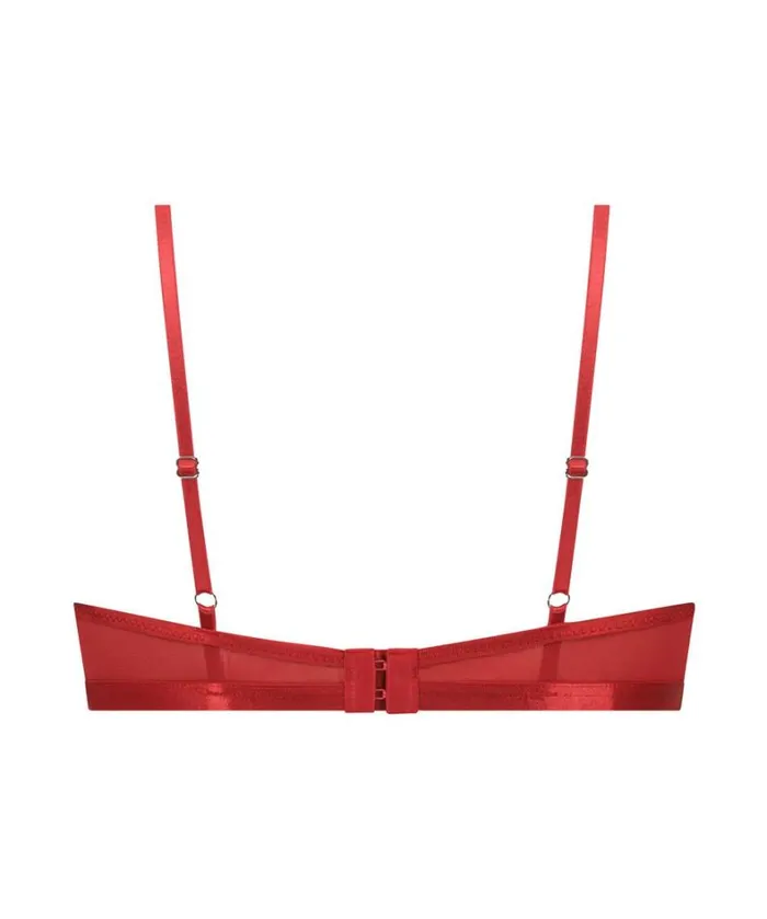 Hunkemller Violet Padded NonWired Bra 8211 Red Red 8211 Women Hunkemller Violet Padded NonWired Bra 8211 Red Red 8211 Women