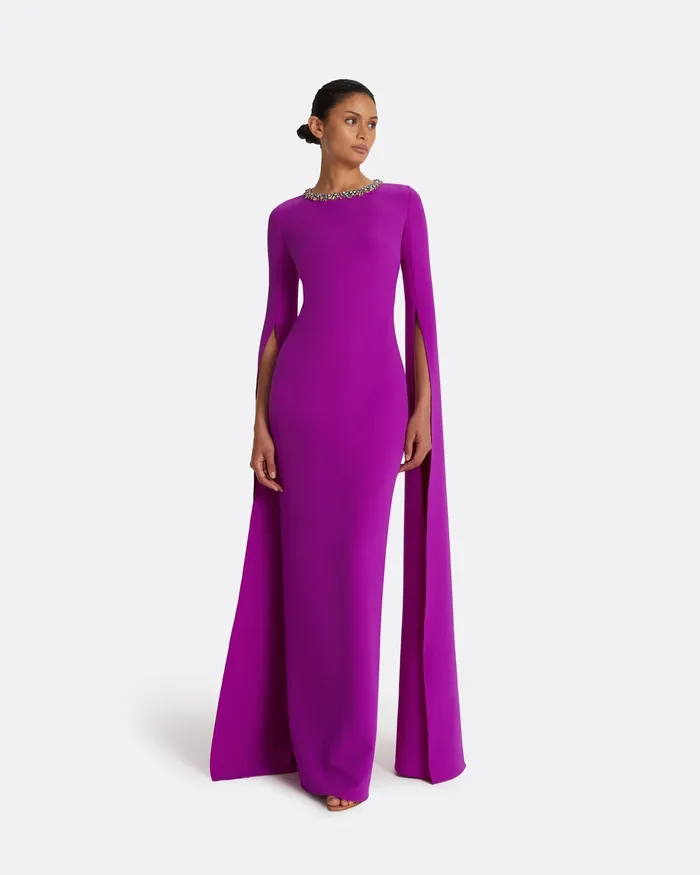 Icons Talina Magenta Long Dress Magenta Safiyaa Women