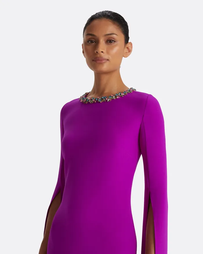 Icons Talina Magenta Long Dress Magenta Safiyaa Women