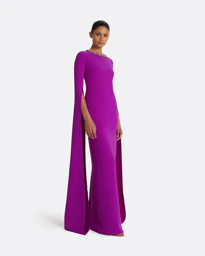 Icons Talina Magenta Long Dress Magenta Safiyaa Women