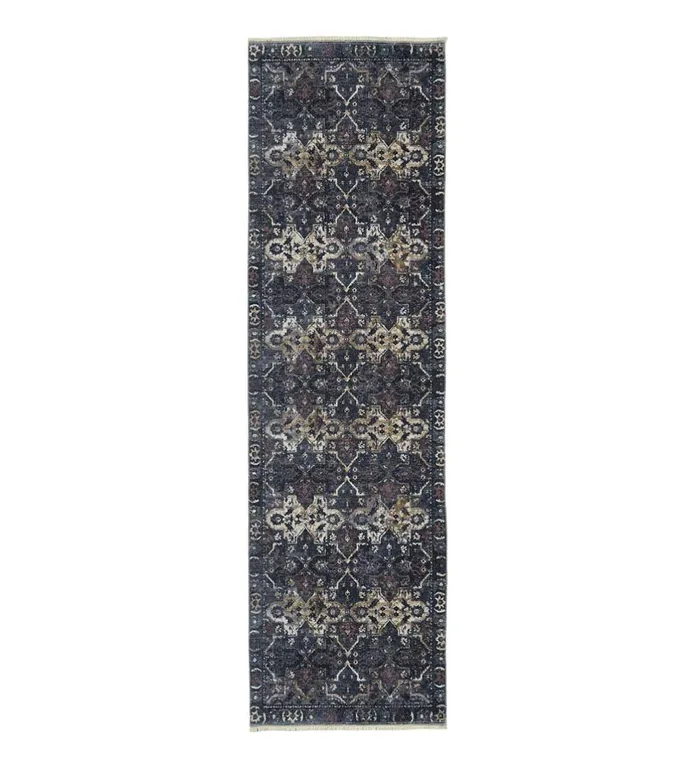 Indoor Living Riverside Midnight EasyCare Polyester Area Rug Plow and Hearth Area Rugs