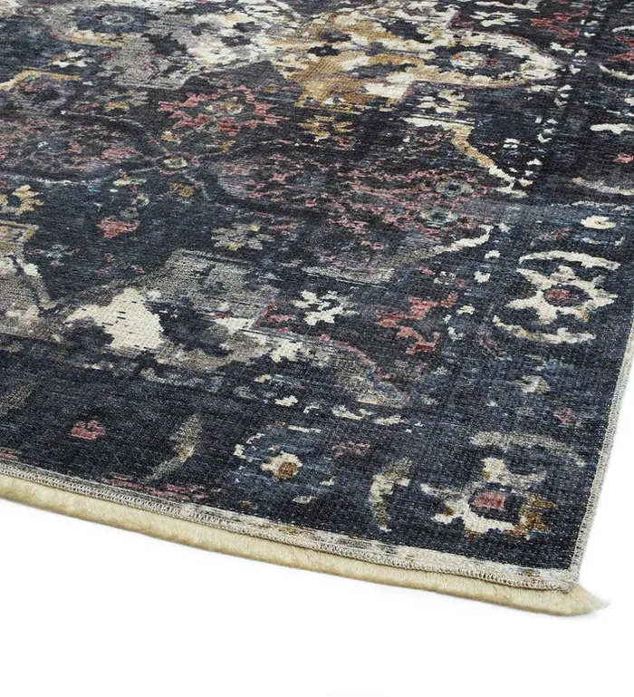 Indoor Living Riverside Midnight EasyCare Polyester Area Rug Plow and Hearth Area Rugs