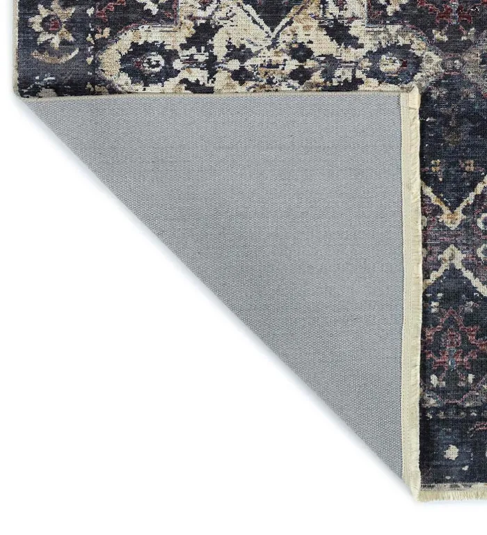 Indoor Living Riverside Midnight EasyCare Polyester Area Rug Plow and Hearth Area Rugs