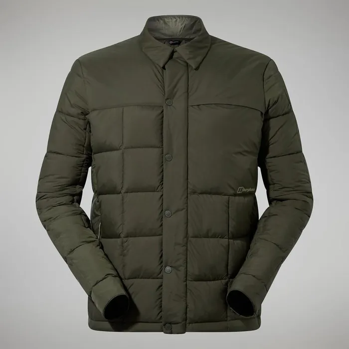 Insulated Men Berghaus Nollan Insulated Shirt Jacket 8211 Dark Green