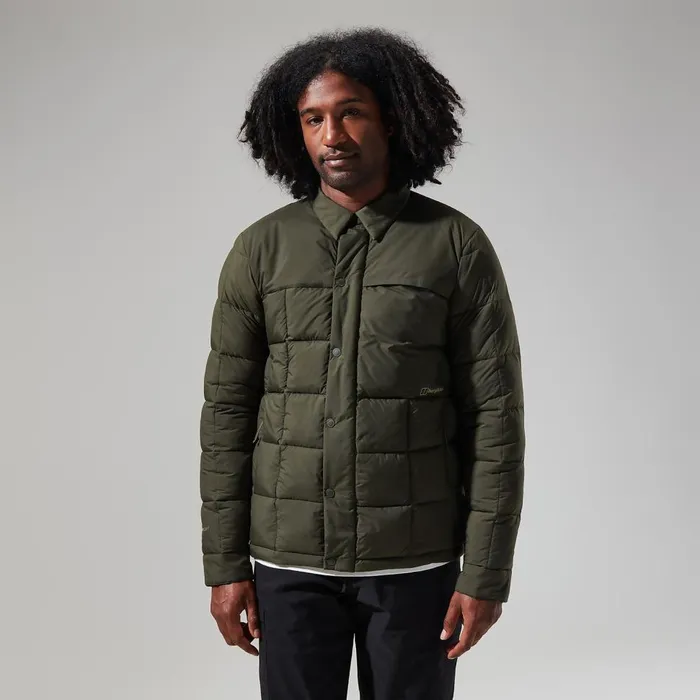 Insulated Men Berghaus Nollan Insulated Shirt Jacket 8211 Dark Green