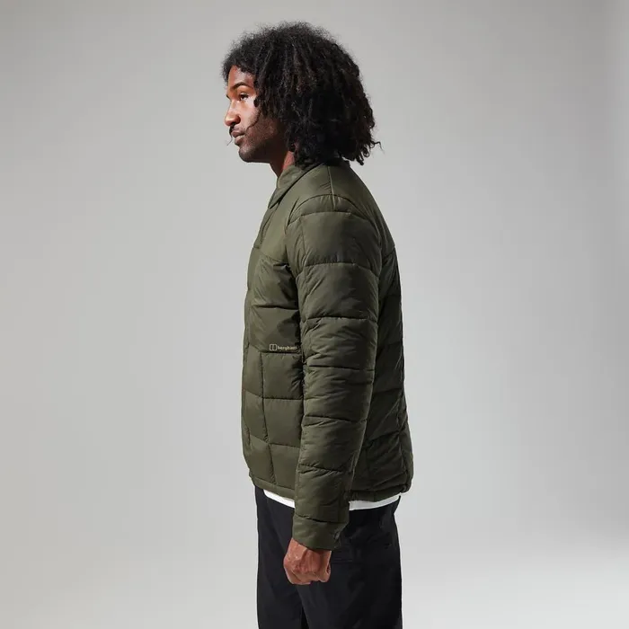 Insulated Men Berghaus Nollan Insulated Shirt Jacket 8211 Dark Green