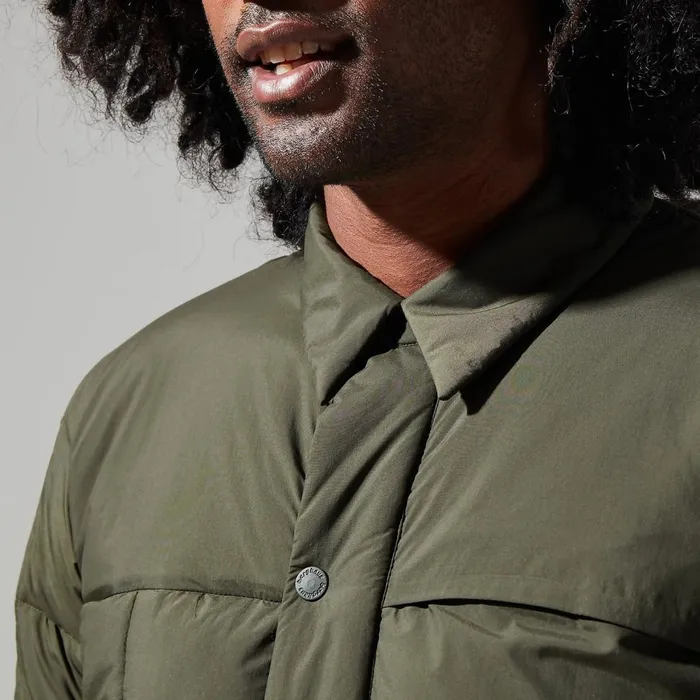 Insulated Men Berghaus Nollan Insulated Shirt Jacket 8211 Dark Green