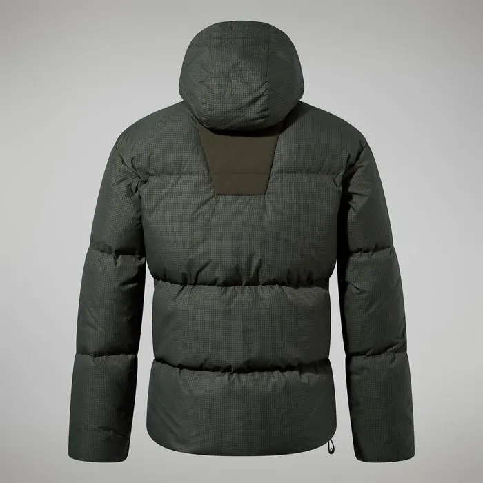 Insulated Men Berghaus Sabber Down Hooded Jacket 8211 Dark Green