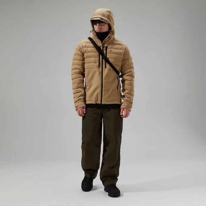 Insulated Men Berghaus Theran Hybrid Hooded Insulated Jacket 8211 Natural