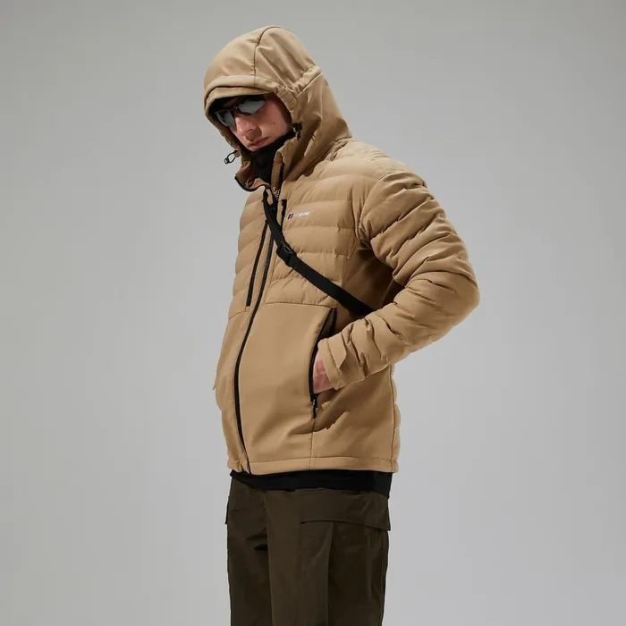 Insulated Men Berghaus Theran Hybrid Hooded Insulated Jacket 8211 Natural