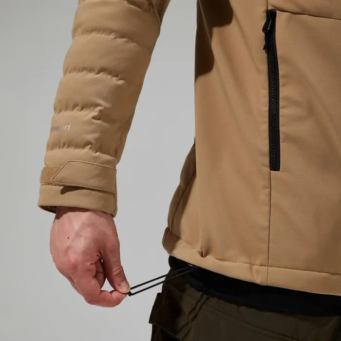 Insulated Men Berghaus Theran Hybrid Hooded Insulated Jacket 8211 Natural