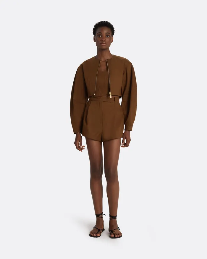 Jackets and Coats Amare Deep Brown Jacket Deep Brown 8211 Safiyaa Women