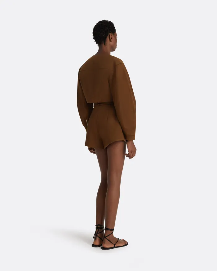 Jackets and Coats Amare Deep Brown Jacket Deep Brown 8211 Safiyaa Women