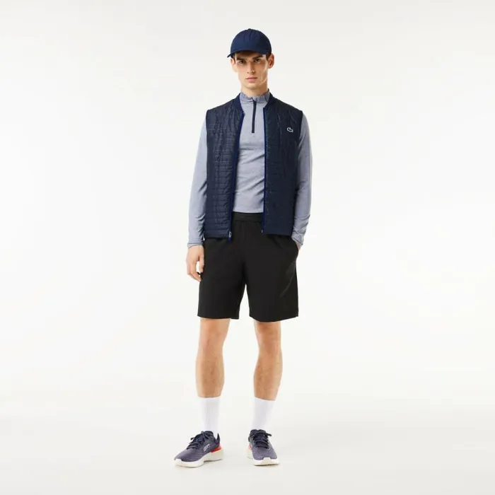 Jackets and Coats Men Lacoste Men039s Reversible Puffer Vest Navy Blue 9n6