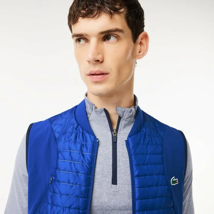 Jackets and Coats Men Lacoste Men039s Reversible Puffer Vest Navy Blue 9n6