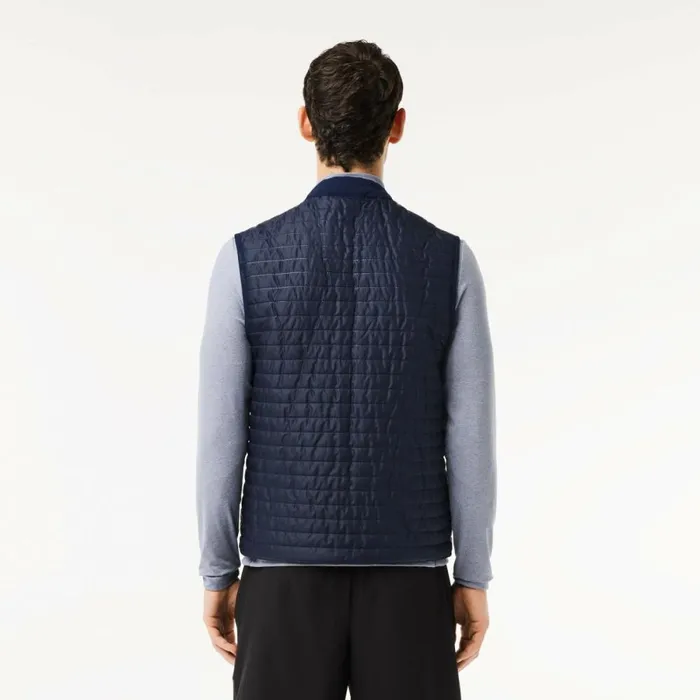 Jackets and Coats Men Lacoste Men039s Reversible Puffer Vest Navy Blue 9n6