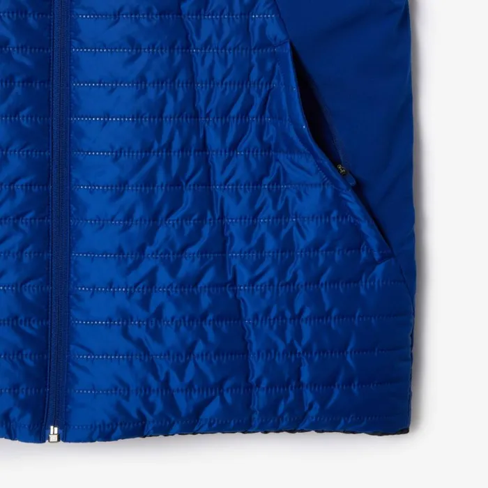 Jackets and Coats Men Lacoste Men039s Reversible Puffer Vest Navy Blue 9n6