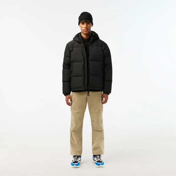 Jackets and Coats Men Lacoste Men039s WaterRepellent Puffer Jacket Black 031