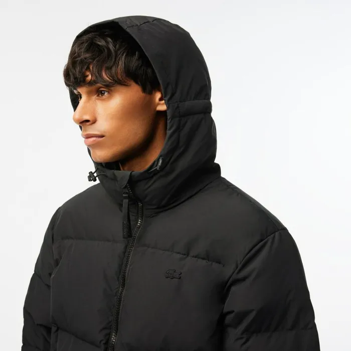 Jackets and Coats Men Lacoste Men039s WaterRepellent Puffer Jacket Black 031