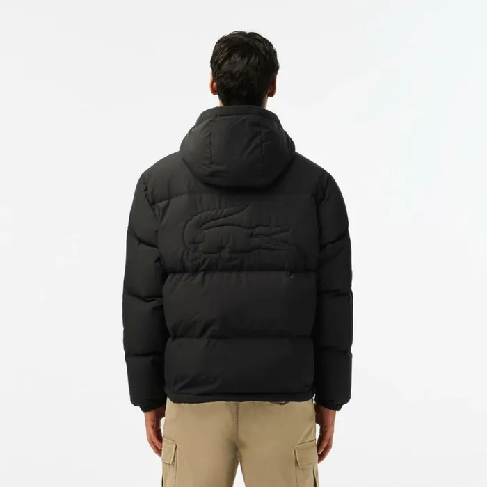 Jackets and Coats Men Lacoste Men039s WaterRepellent Puffer Jacket Black 031