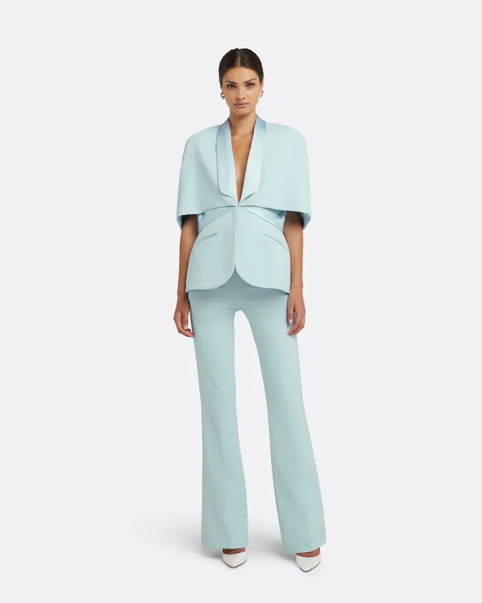 Jackets and Coats Safiyaa Women Polli Baby Blue Jacket Baby Blue