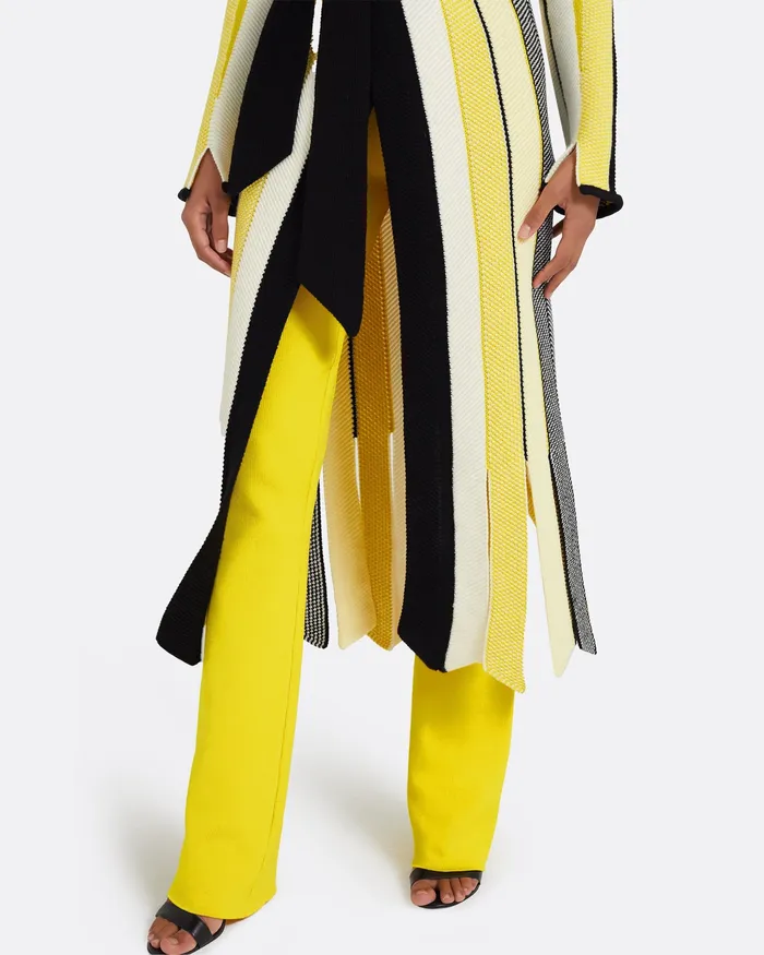 Jackets and Coats Women Aiko Multicolour Canary Knit Canary Safiyaa