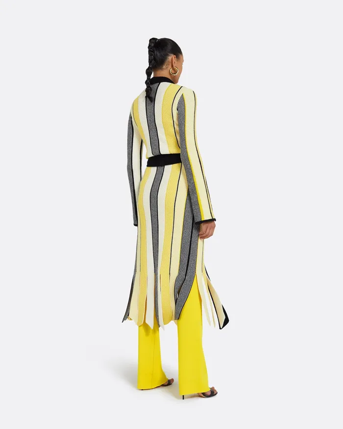 Jackets and Coats Women Aiko Multicolour Canary Knit Canary Safiyaa