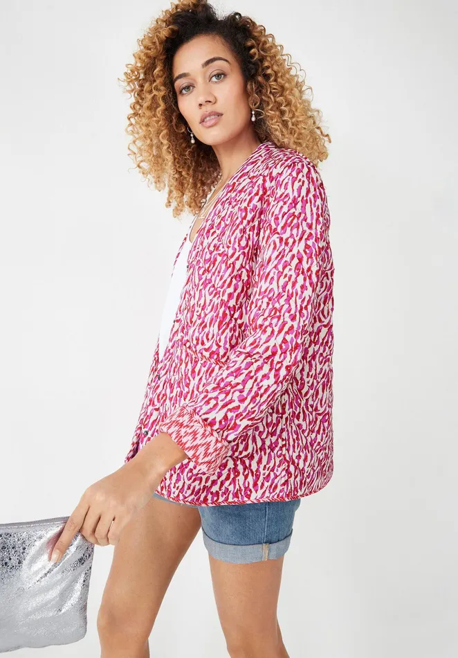 Jackets and Coats Women Hush Neri Reversible Quilted Jacket Abstract Animal