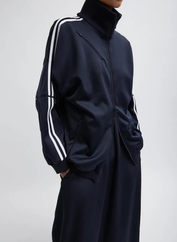 Jackets and Outerwear Women Tibi Active Knit Zipper Detailed Track Jacket