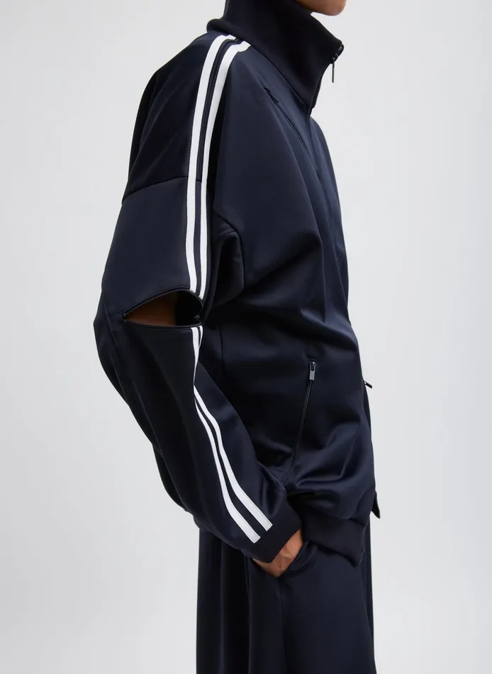 Jackets and Outerwear Women Tibi Active Knit Zipper Detailed Track Jacket