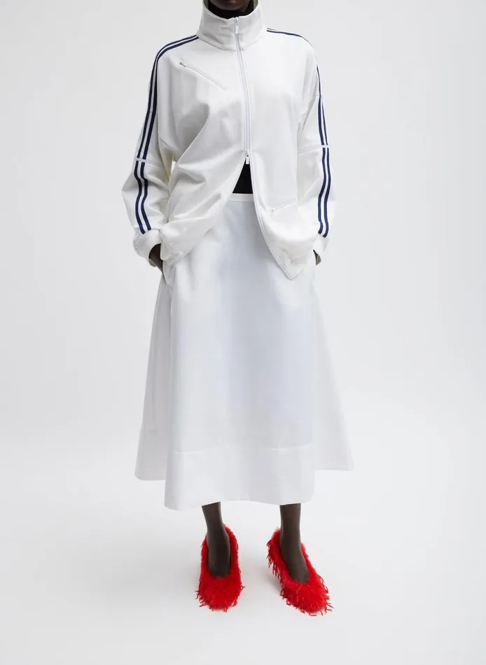 Jackets and Outerwear Women Tibi Active Knit Zipper Detailed Track Jacket