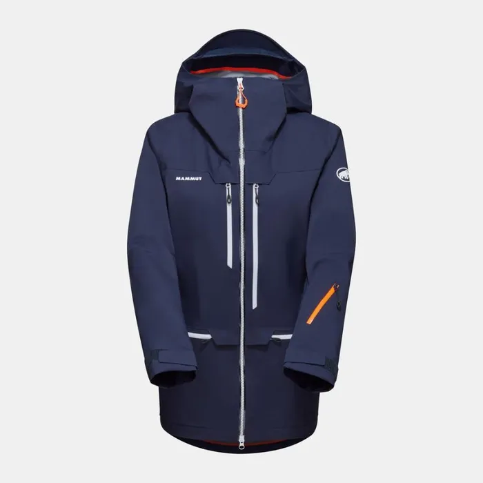 Jackets and Vests Women Mammut Haldigrat HS Hooded Jacket Marinewhite