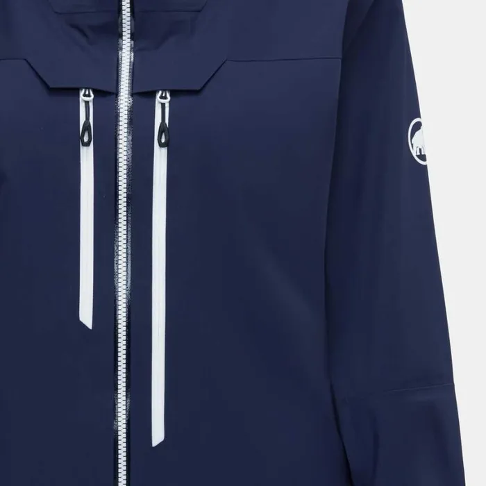 Jackets and Vests Women Mammut Haldigrat HS Hooded Jacket Marinewhite