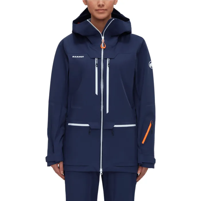 Jackets and Vests Women Mammut Haldigrat HS Hooded Jacket Marinewhite