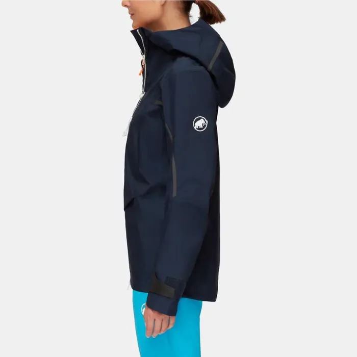 Jackets and Vests Women Mammut Nordwand Advanced HS Hooded Jacket Night Jackets and Vests Women Mammut Nordwand Advanced HS Hooded Jacket Night