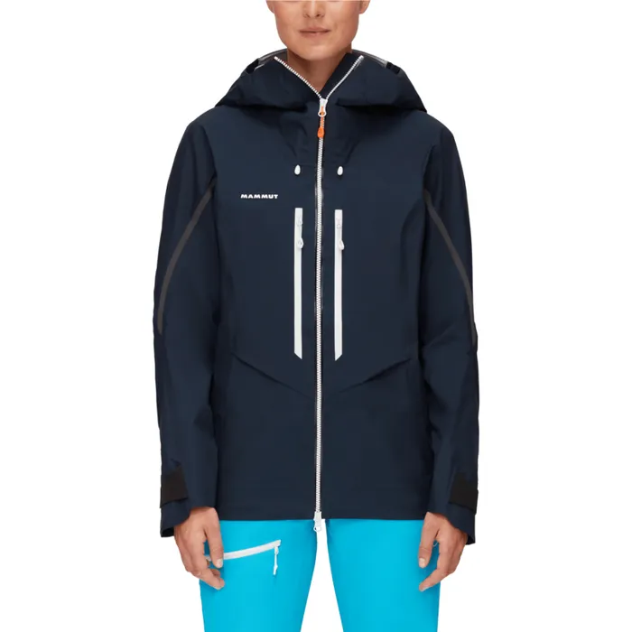 Jackets and Vests Women Mammut Nordwand Advanced HS Hooded Jacket Night Jackets and Vests Women Mammut Nordwand Advanced HS Hooded Jacket Night