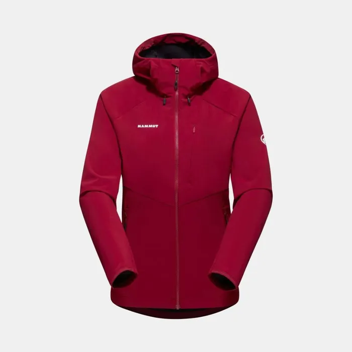 Jackets and Vests Women Mammut Ultimate Comfort SO Hooded Jacket Blood Red